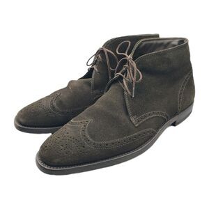 Tod’s Size 8.5  Men’s Brown Suede ankle Boots Made in Italy  wingtip brogue